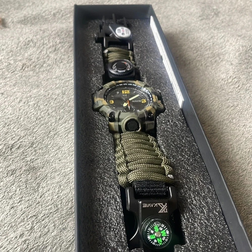 23-in-1 Survival Military Digital Watch, Mens Tactical Multi-Functional …